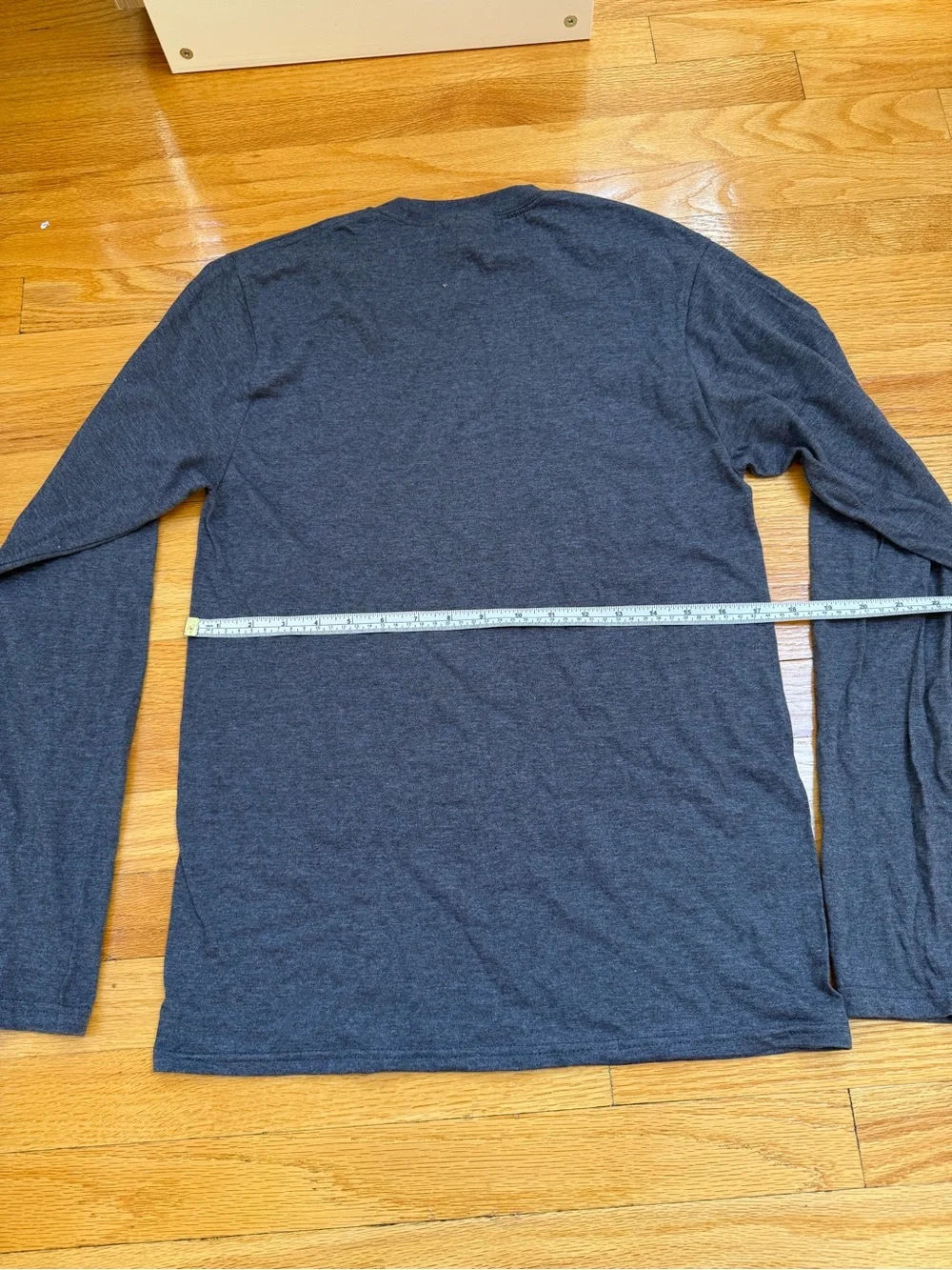 Port and Company Charcoal Long Sleeve Tee with Rainbow Treble Clef